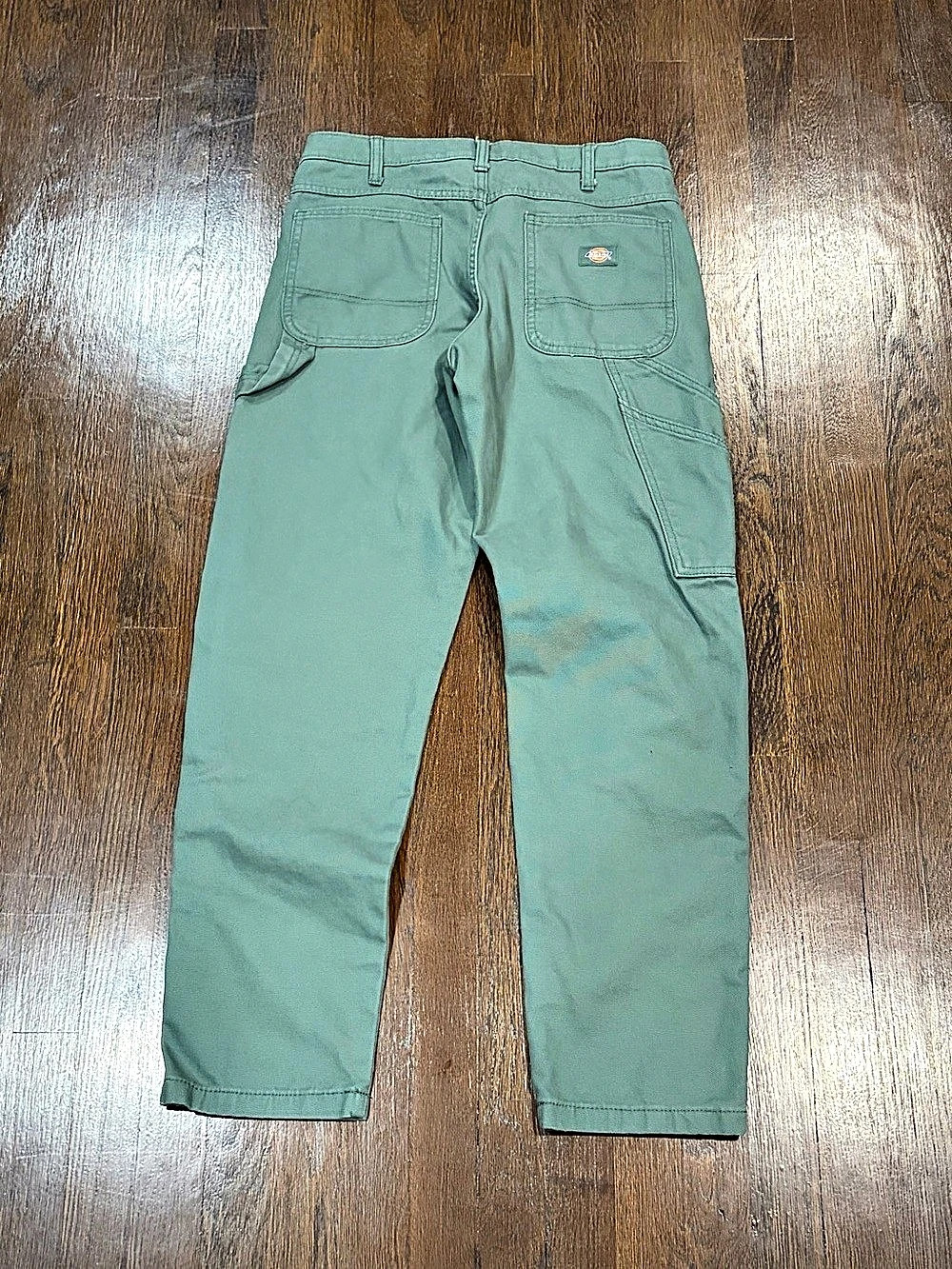 Dickies Relaxed Fit Duck Carpenter Pants Green Waist 30